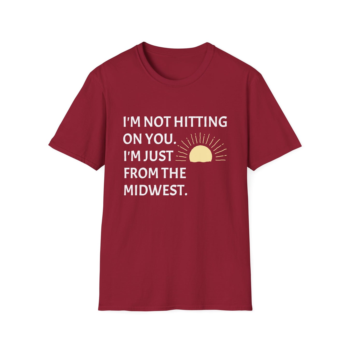 I'M NOT HITTING ON YOU. I'M JUST FROM THE MIDWEST