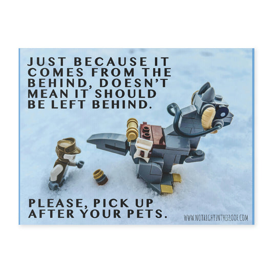 Comes From the Behind Yard Sign