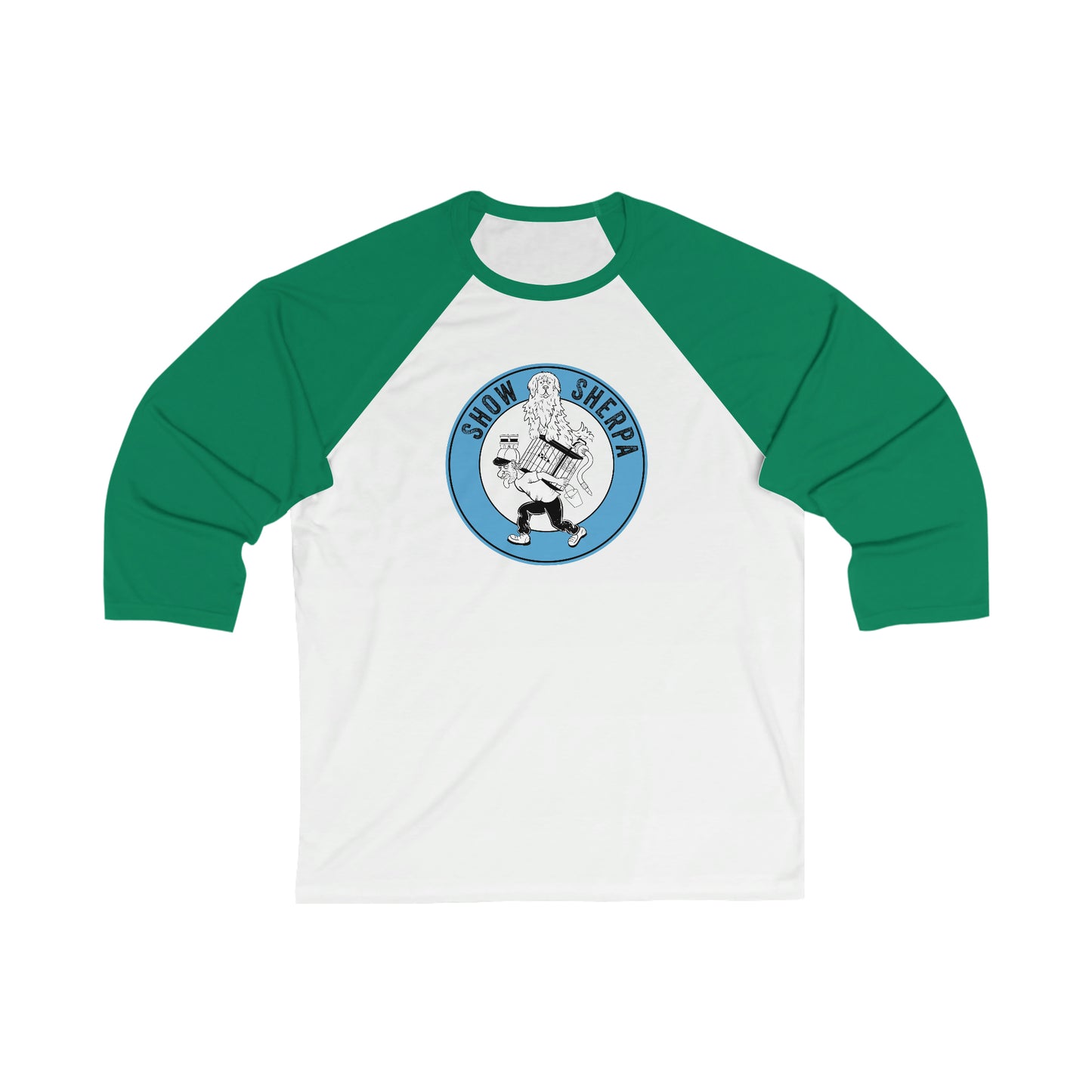 Show Sherpa Unisex 3\4 Sleeve Baseball Tee